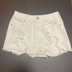 Pacsun white high rise short. Size 25